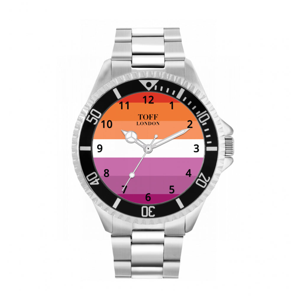 42mm Pride Lipstick Lesbian Flag Watch