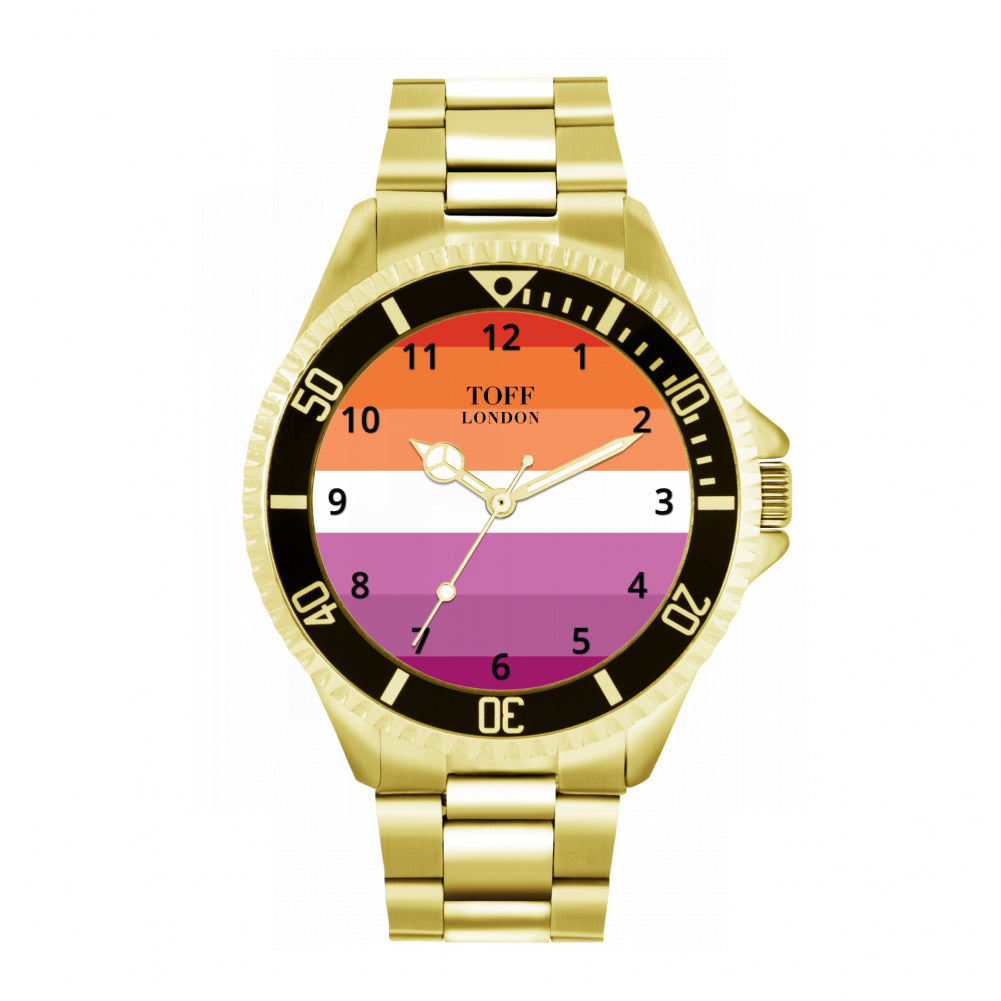 42mm Pride Lipstick Lesbian Flag Watch