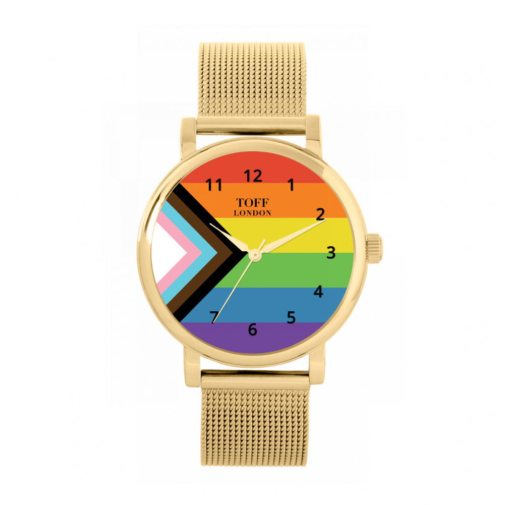 38mm Pride Progress Flag Watch