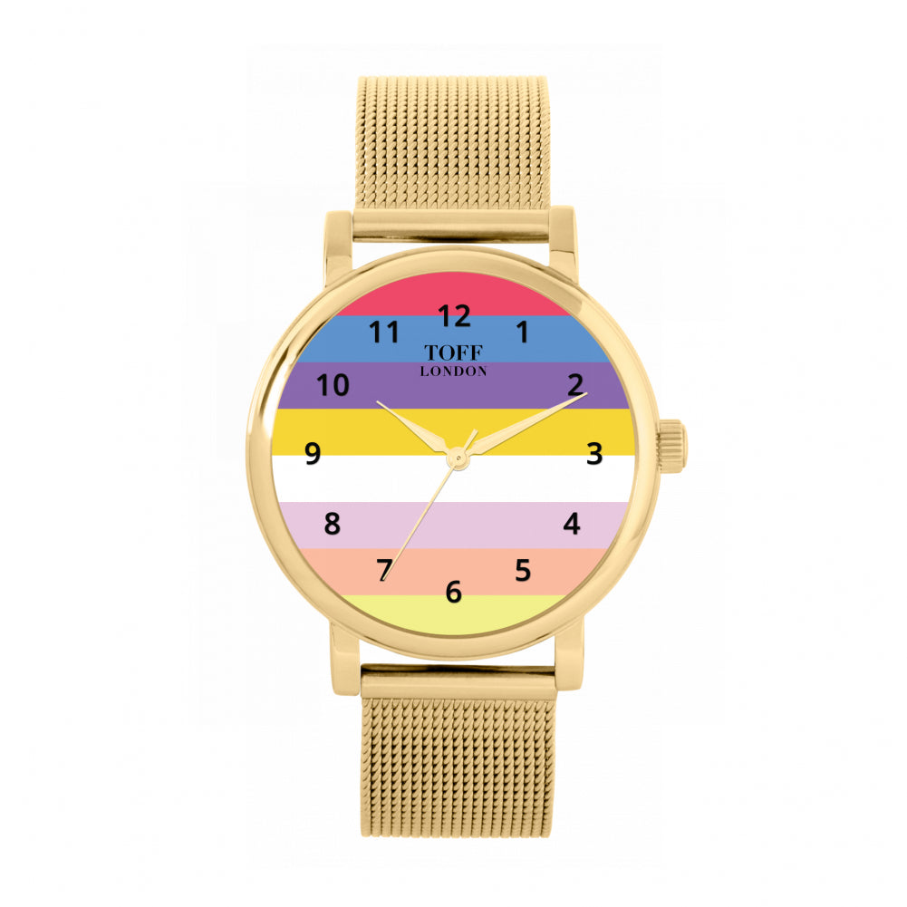 38mm Pride Pangender Flag Watch