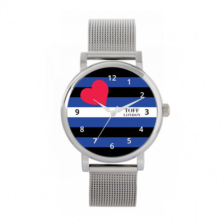 38mm Pride Leather Flag Watch