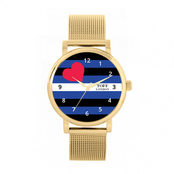 38mm Pride Leather Flag Watch