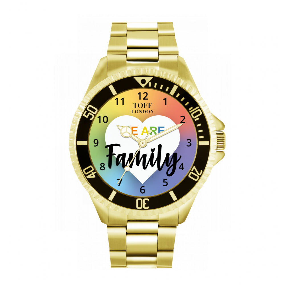 42mm Pride We Are Family Rainbow Watch