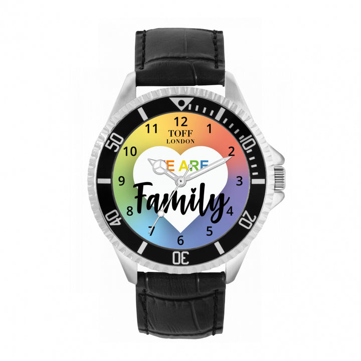 42mm Pride We Are Family Rainbow Watch