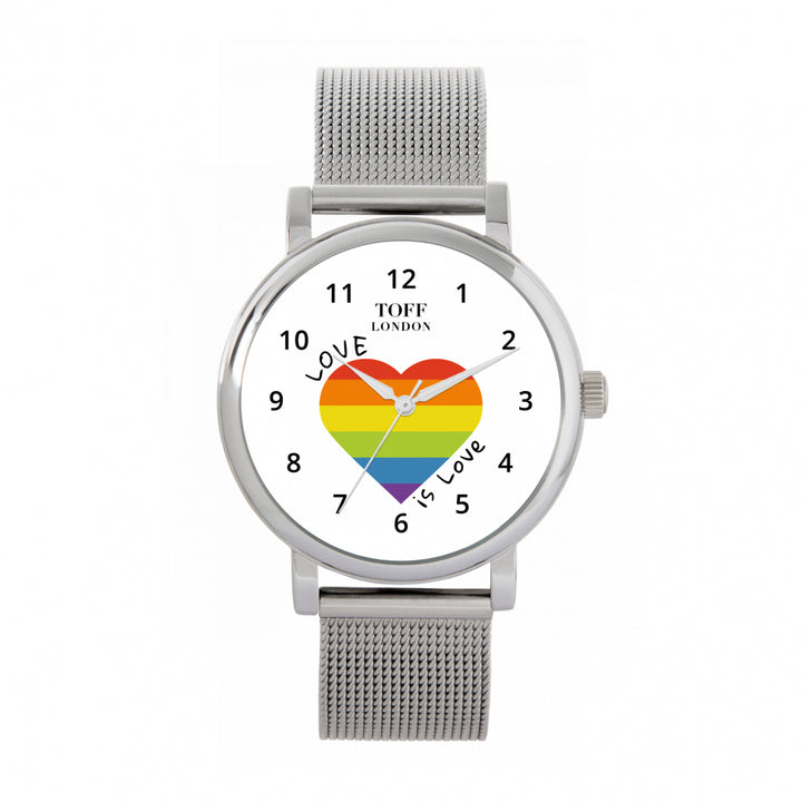 38mm Pride Heart Love Is Love Watch