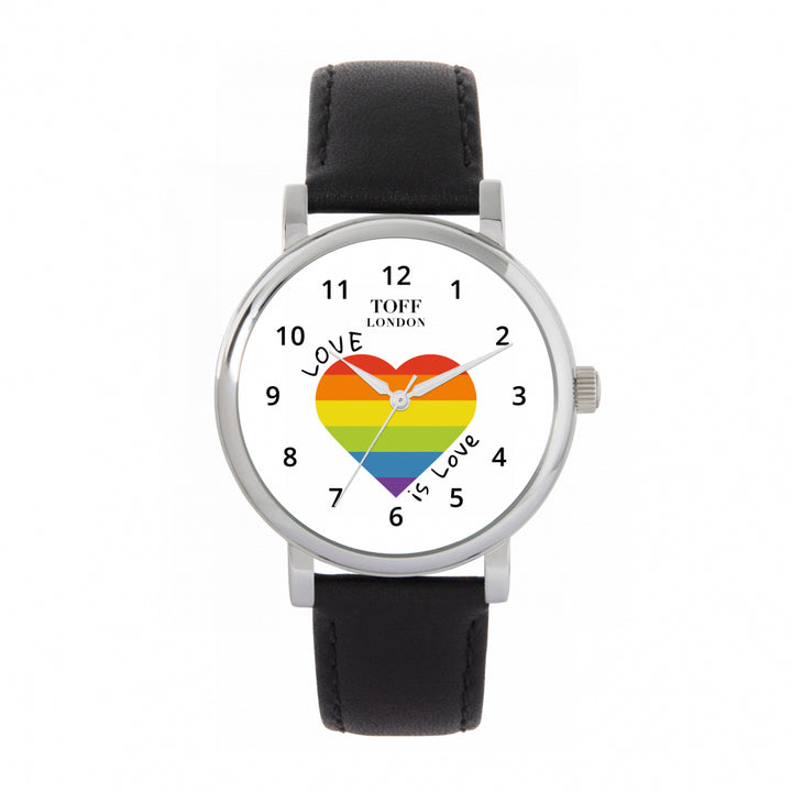 38mm Pride Heart Love Is Love Watch