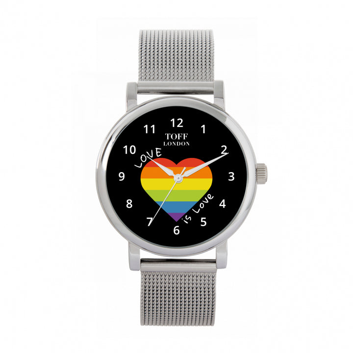 38mm Pride Heart Love Is Love Watch