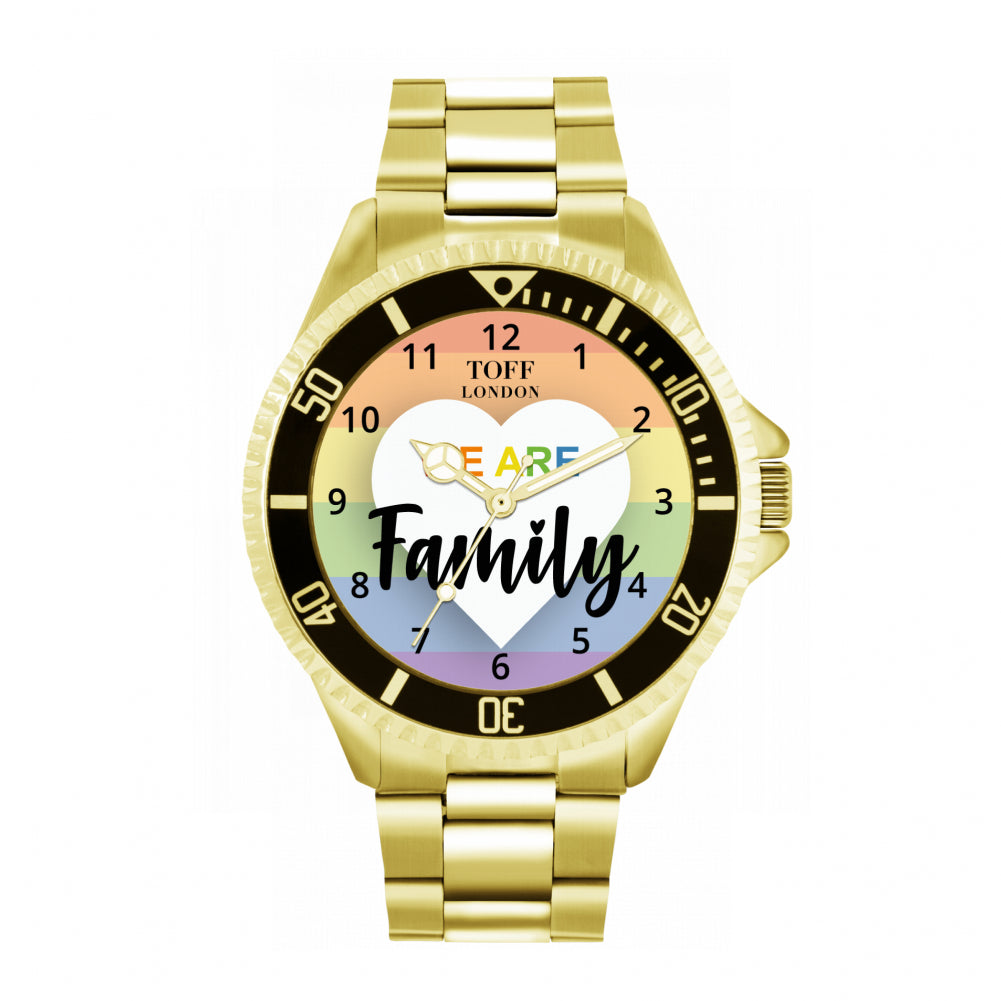 42mm Pride We Are Family Rainbow Watch