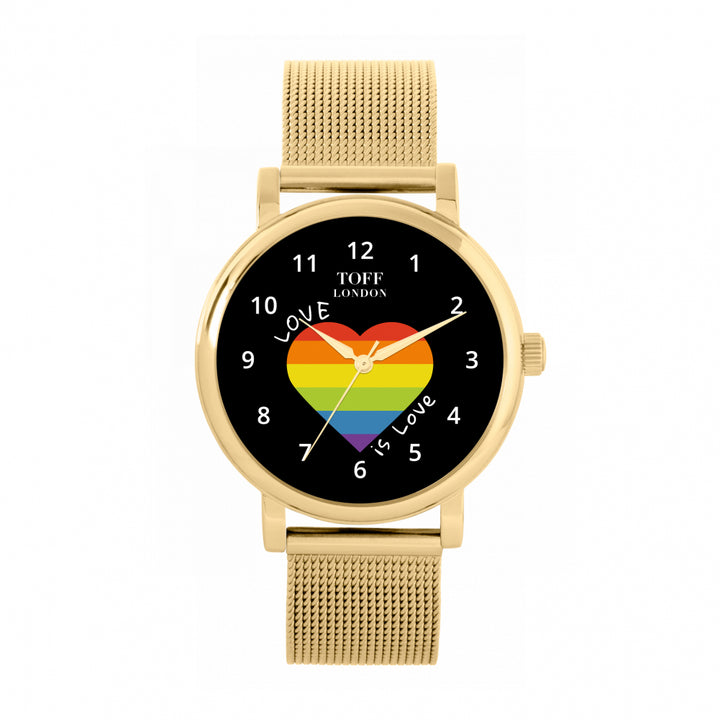 38mm Pride Heart Love Is Love Watch