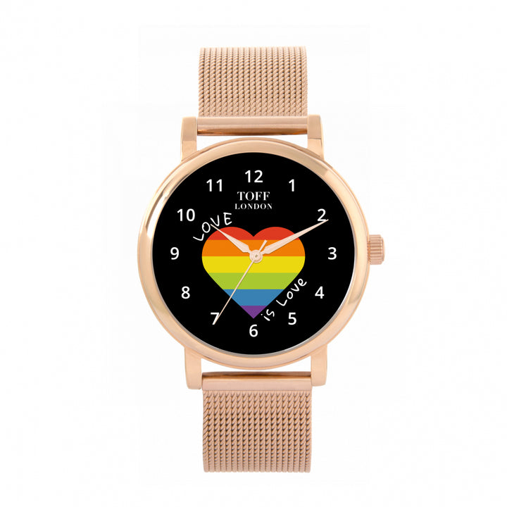 38mm Pride Heart Love Is Love Watch