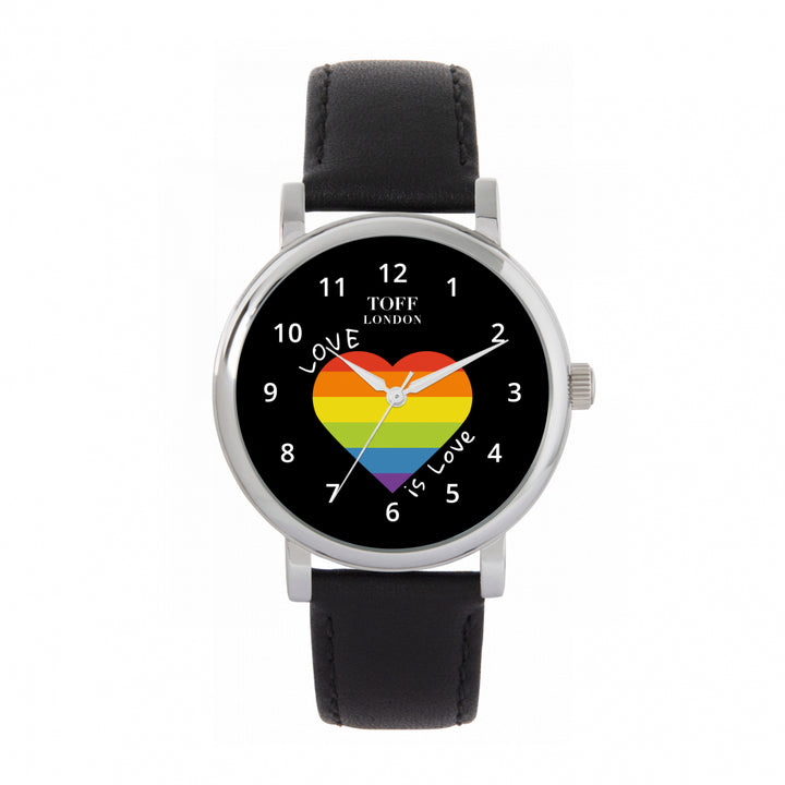 38mm Pride Heart Love Is Love Watch