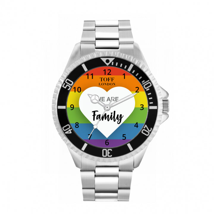 42mm Pride We Are Family Rainbow Watch