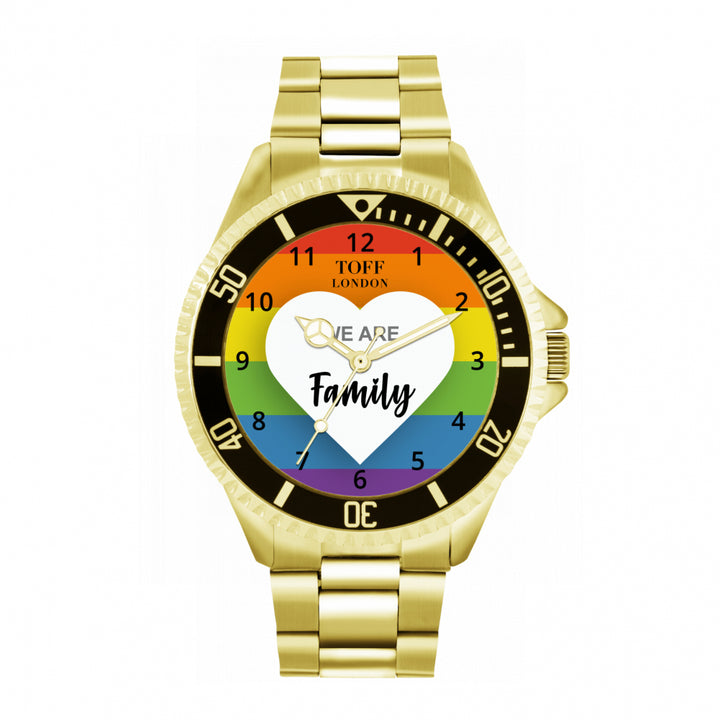 42mm Pride We Are Family Rainbow Watch
