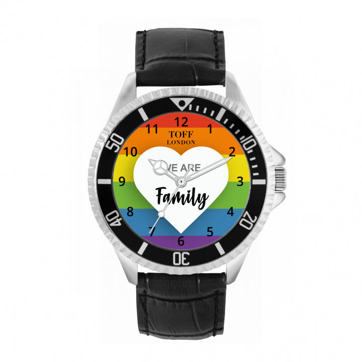42mm Pride We Are Family Rainbow Watch