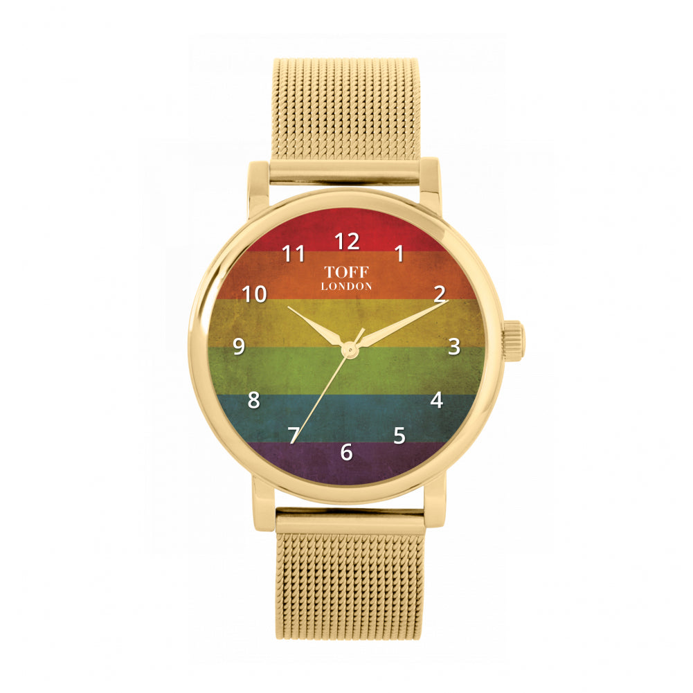 38mm Pride Vintage Rainbow Watch