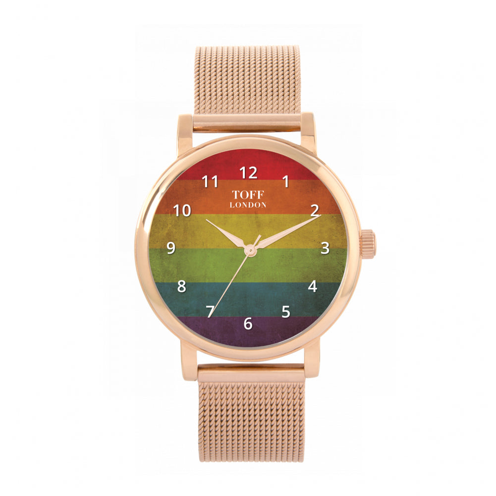 38mm Pride Vintage Rainbow Watch