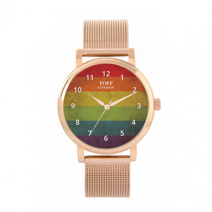 38mm Pride Vintage Rainbow Watch