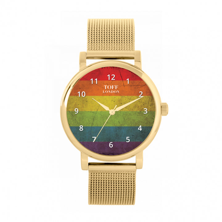 38mm Pride Vintage Rainbow Watch