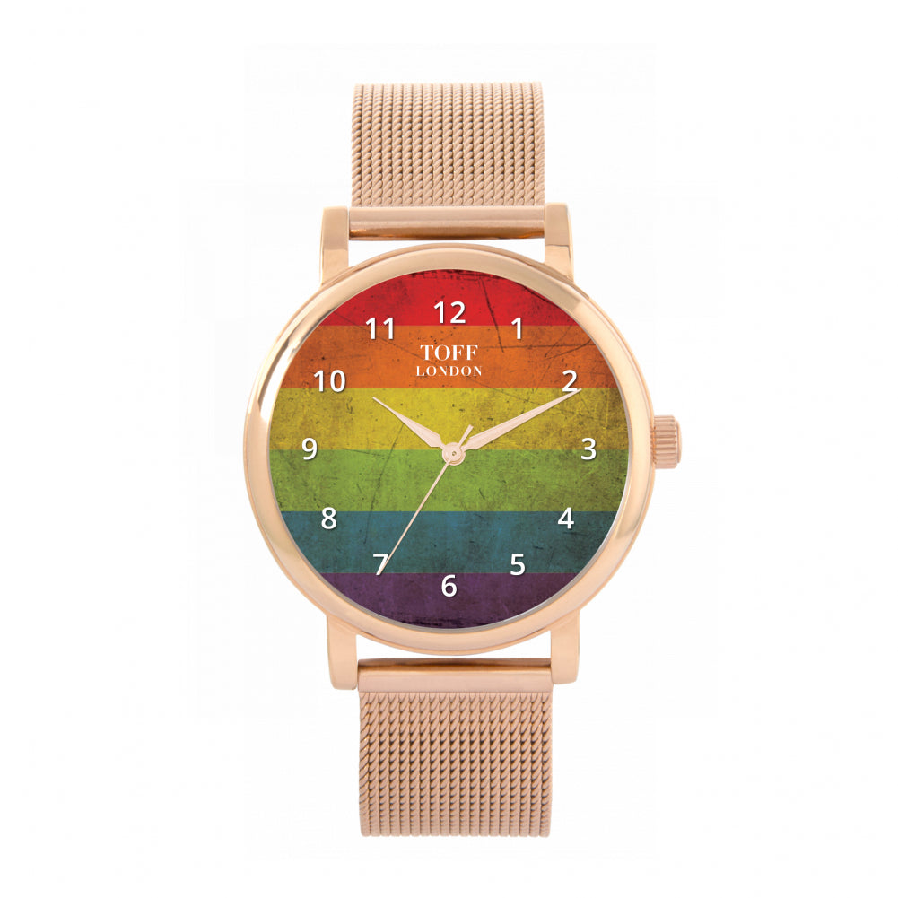 38mm Pride Vintage Rainbow Watch
