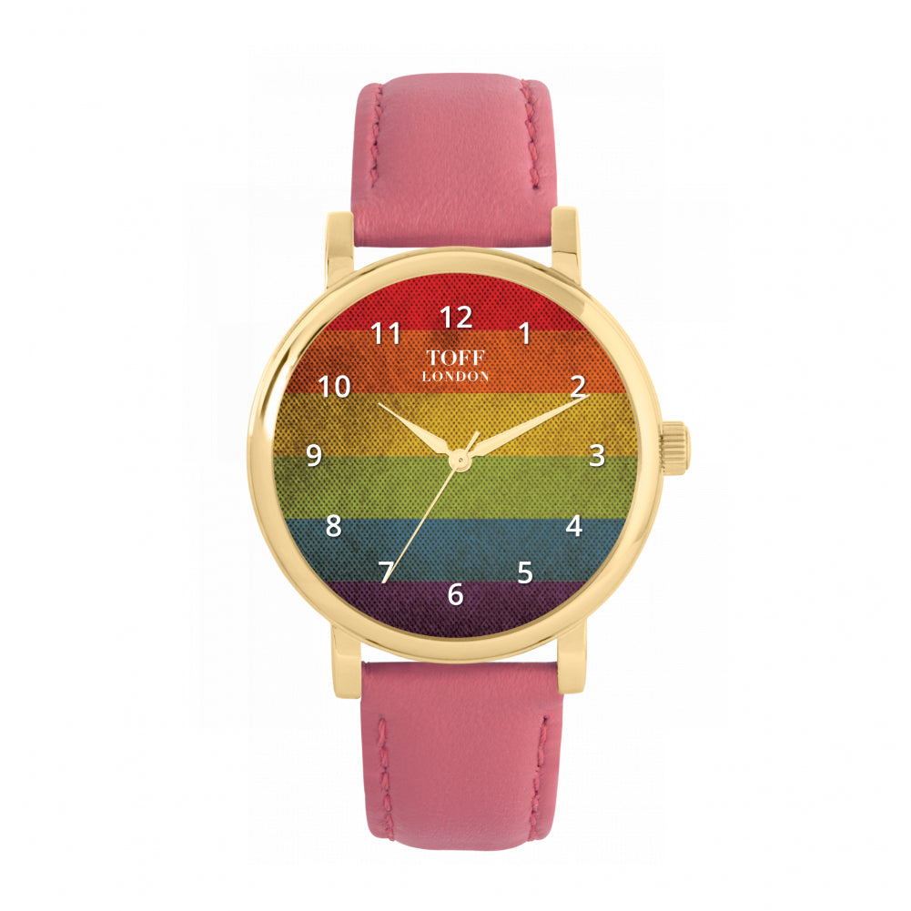38mm Pride Vintage Rainbow Watch