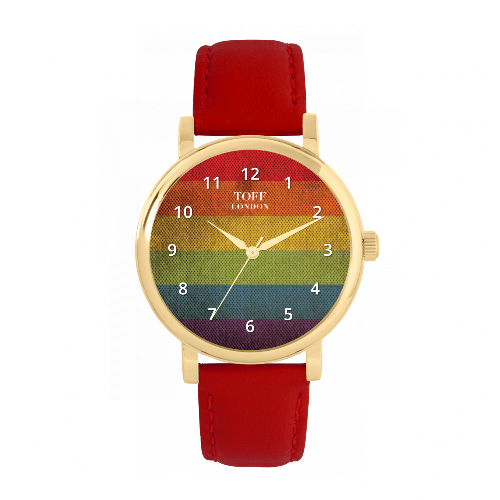 38mm Pride Vintage Rainbow Watch