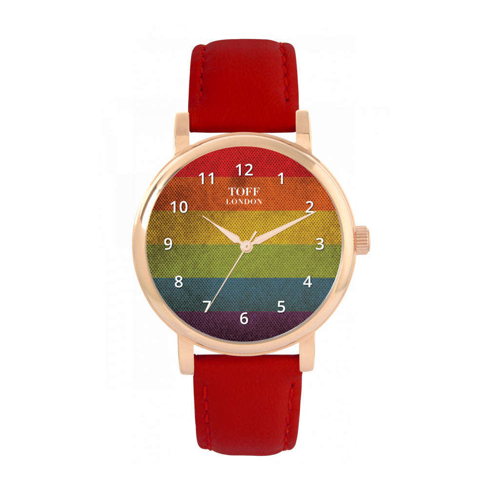 38mm Pride Vintage Rainbow Watch