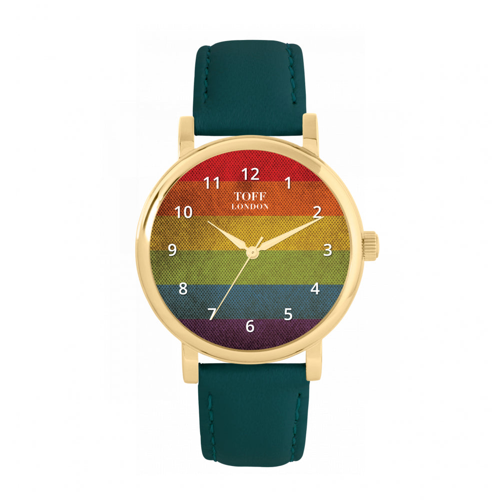 38mm Pride Vintage Rainbow Watch
