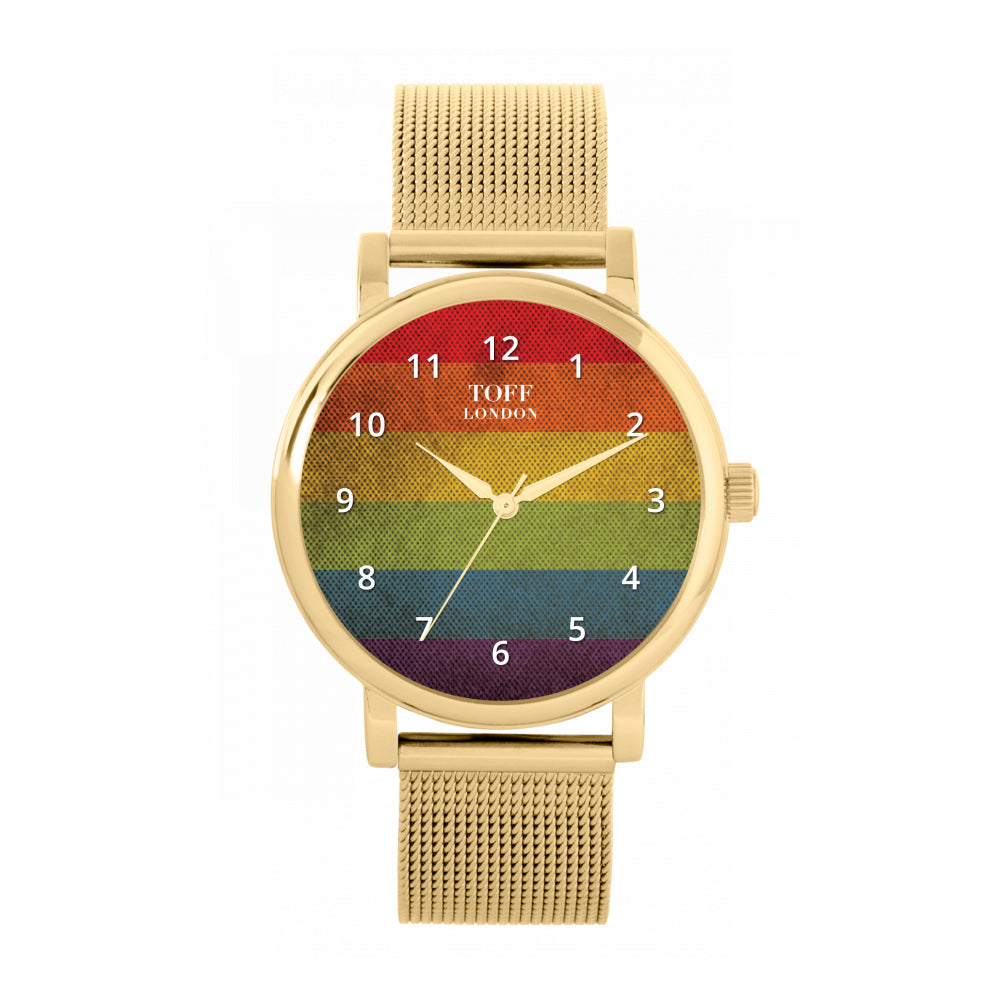 38mm Pride Vintage Rainbow Watch