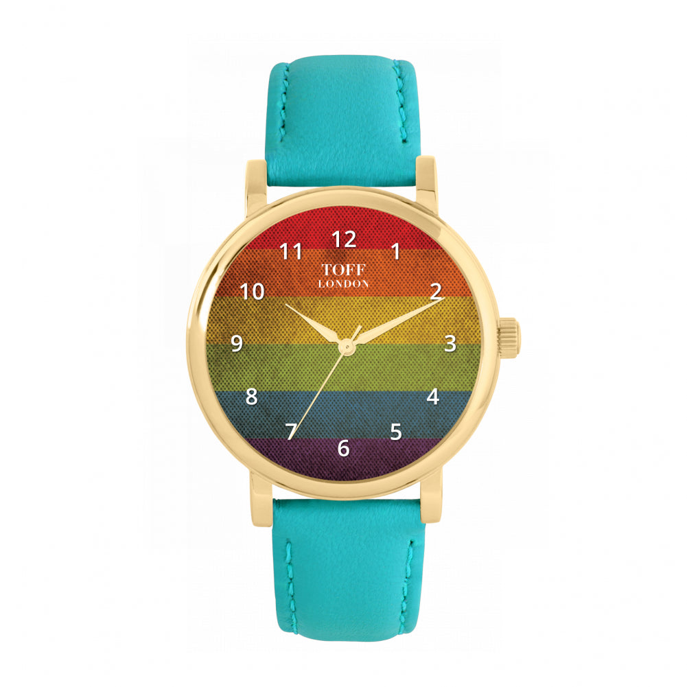38mm Pride Vintage Rainbow Watch
