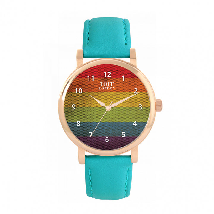 38mm Pride Vintage Rainbow Watch