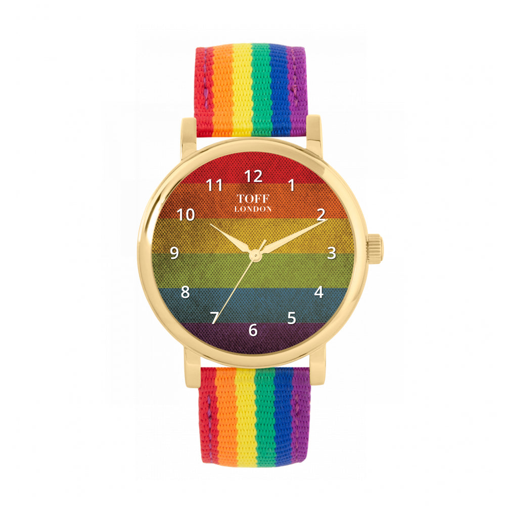 38mm Pride Vintage Rainbow Watch