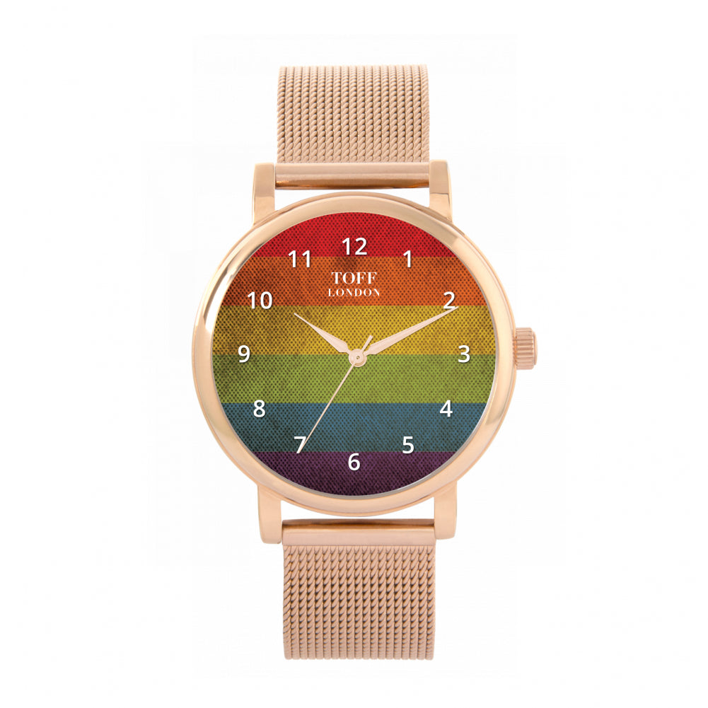 38mm Pride Vintage Rainbow Watch
