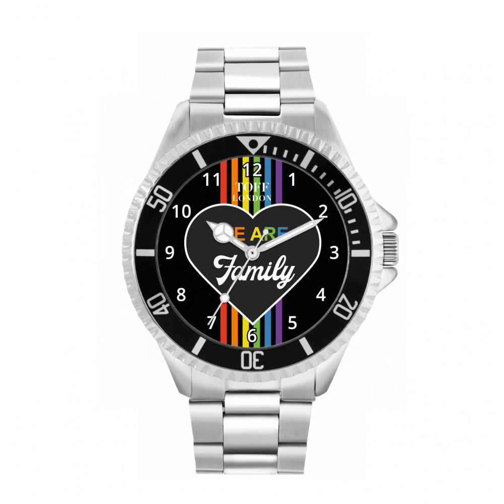 42mm Pride We Are Family Rainbow Watch