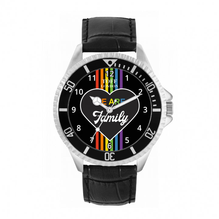 42mm Pride We Are Family Rainbow Watch