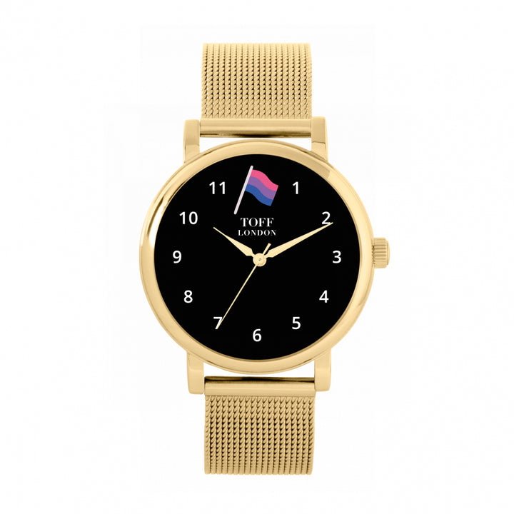 38mm Pride Mini Bisexual Flag Watch