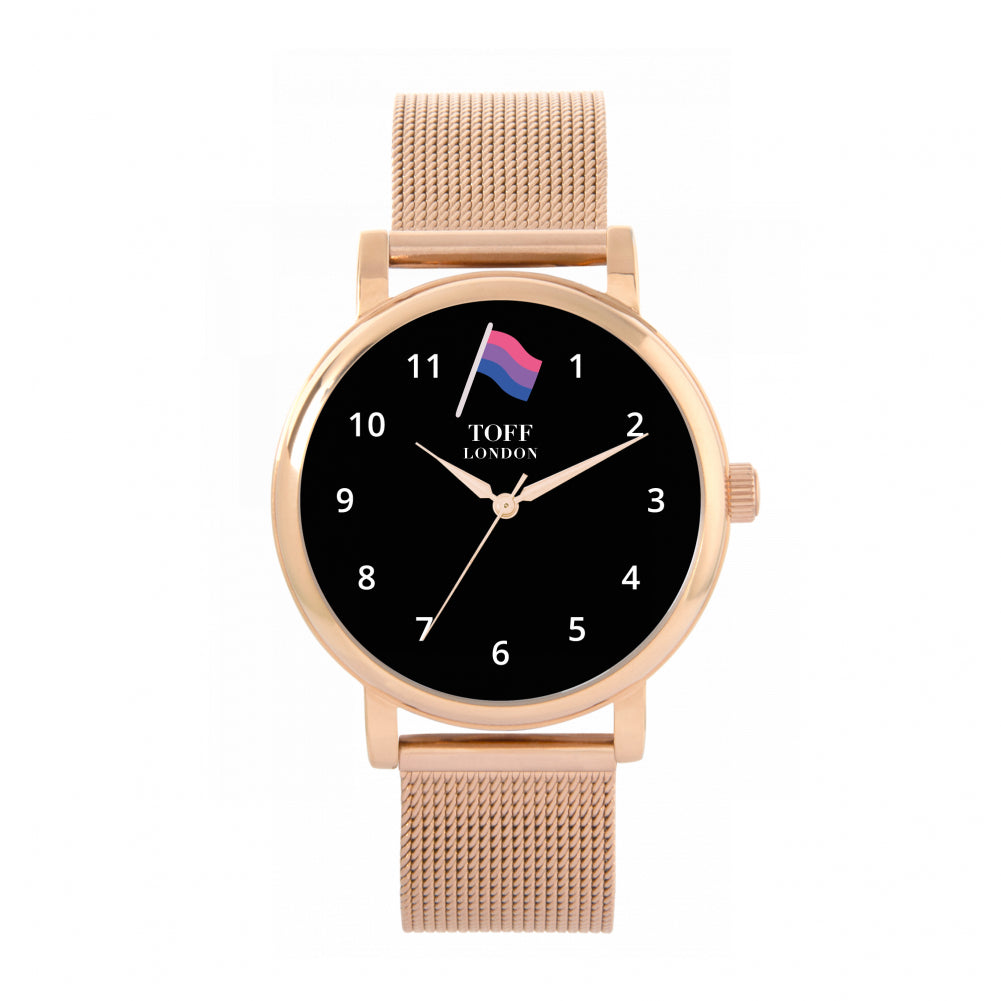 38mm Pride Mini Bisexual Flag Watch