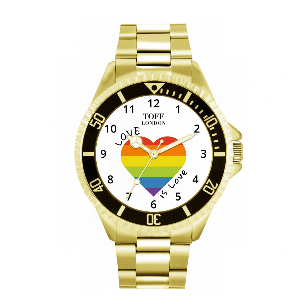42mm Pride Heart Love Is Love Watch