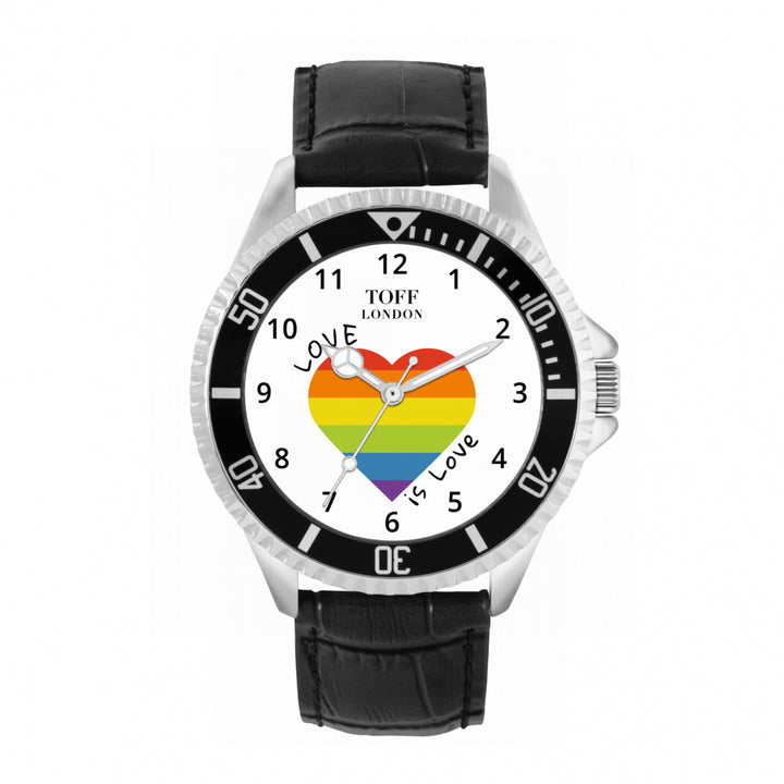 42mm Pride Heart Love Is Love Watch