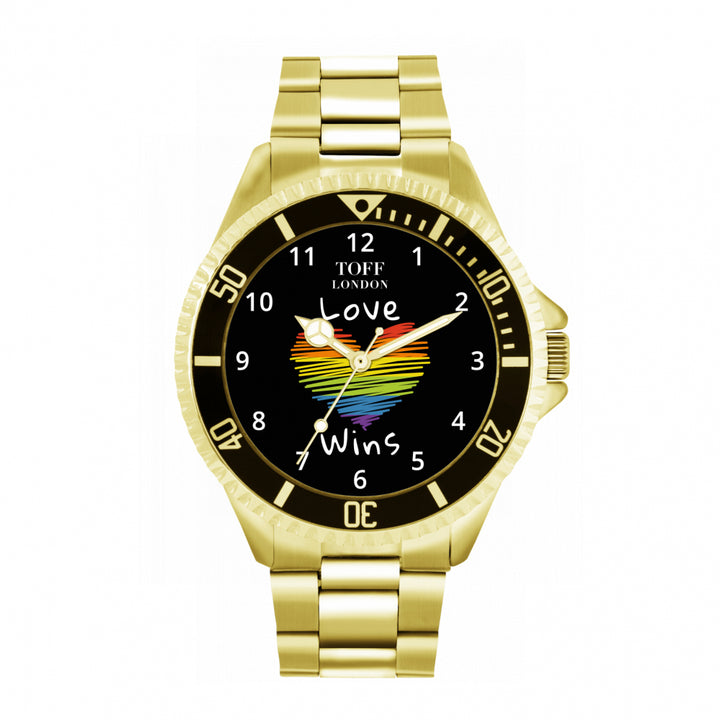 42mm Valentine Black Love Wins Heart Watch