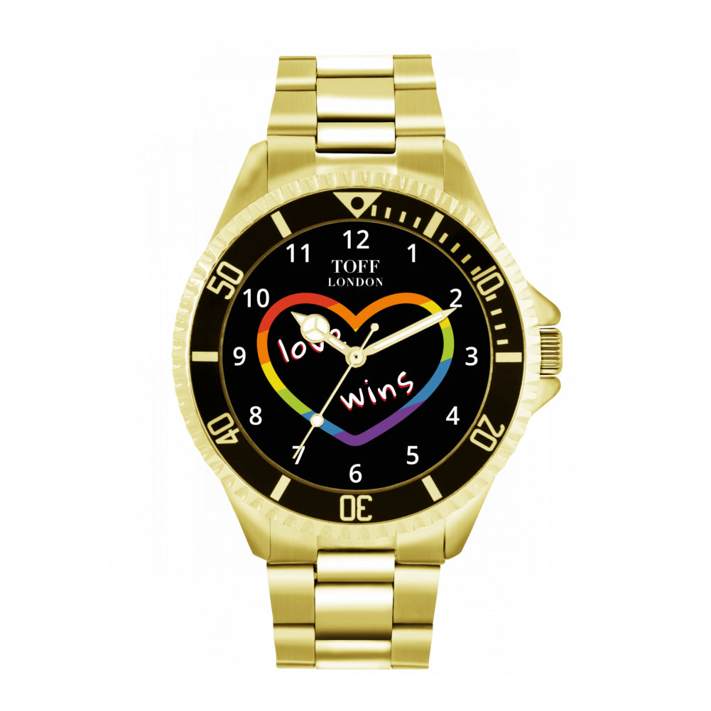 42mm Valentine Black Love Wins Heart Watch