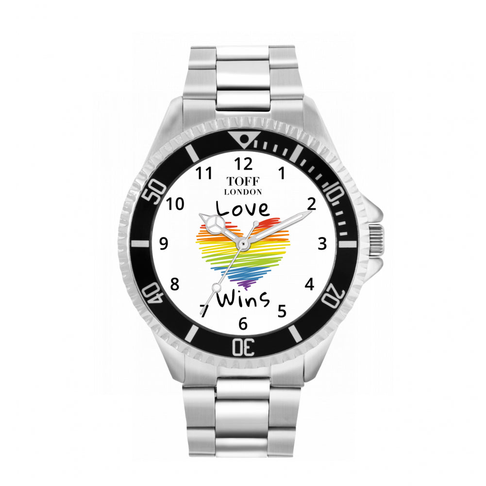 42mm Valentine White Love Wins Heart Watch