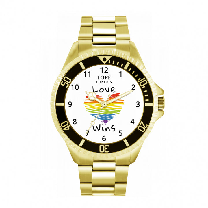 42mm Valentine White Love Wins Heart Watch
