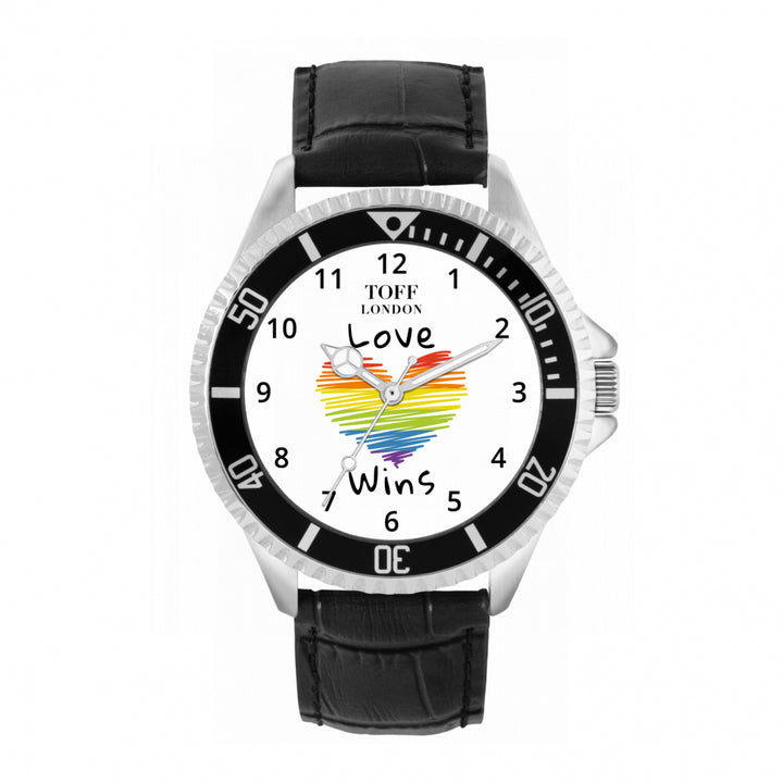 42mm Valentine White Love Wins Heart Watch
