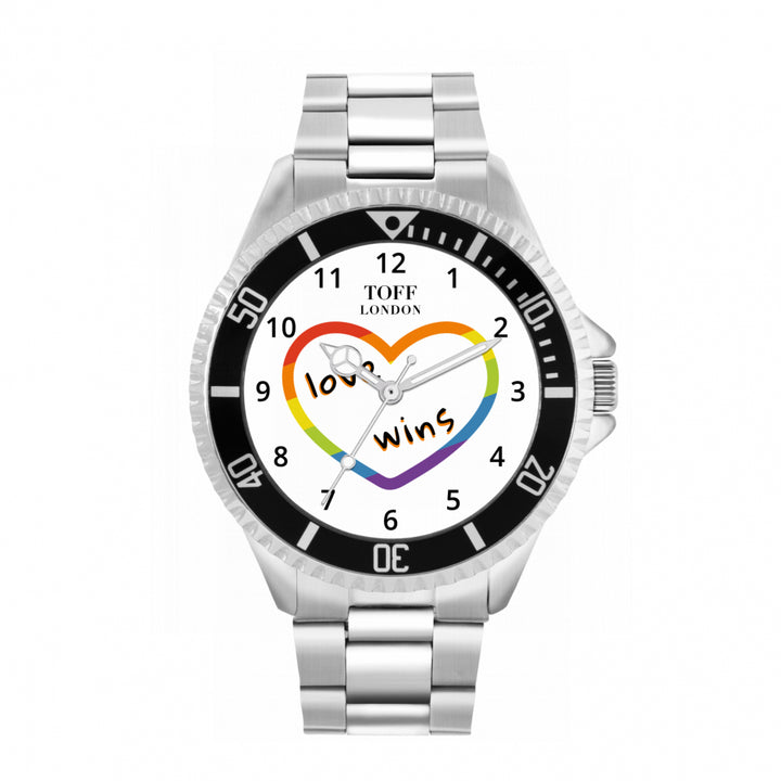 42mm Valentine White Love Wins Heart Watch