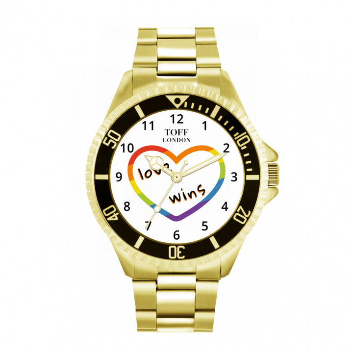 42mm Valentine White Love Wins Heart Watch