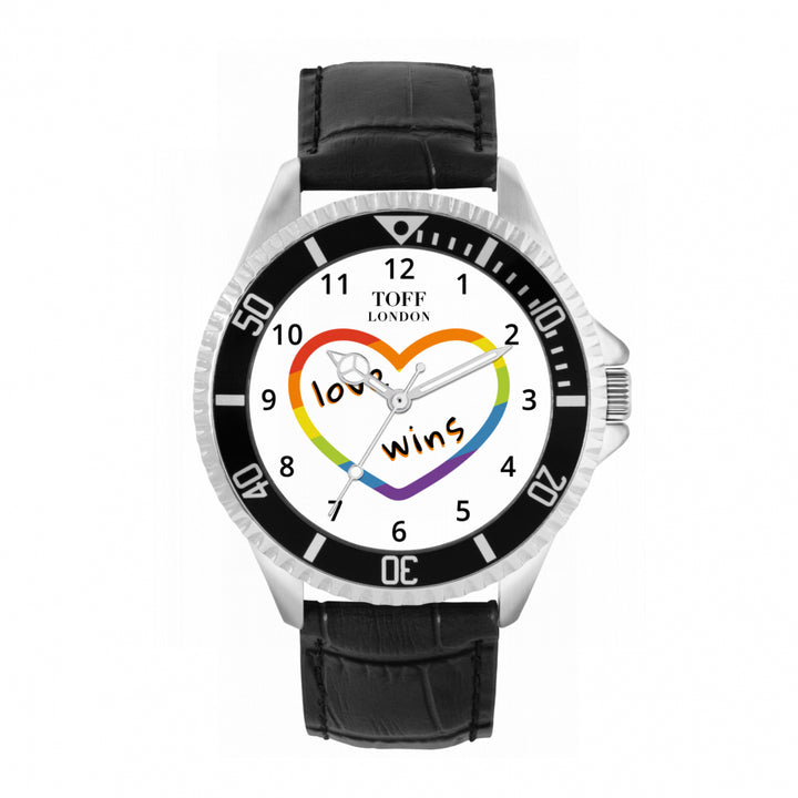 42mm Valentine White Love Wins Heart Watch
