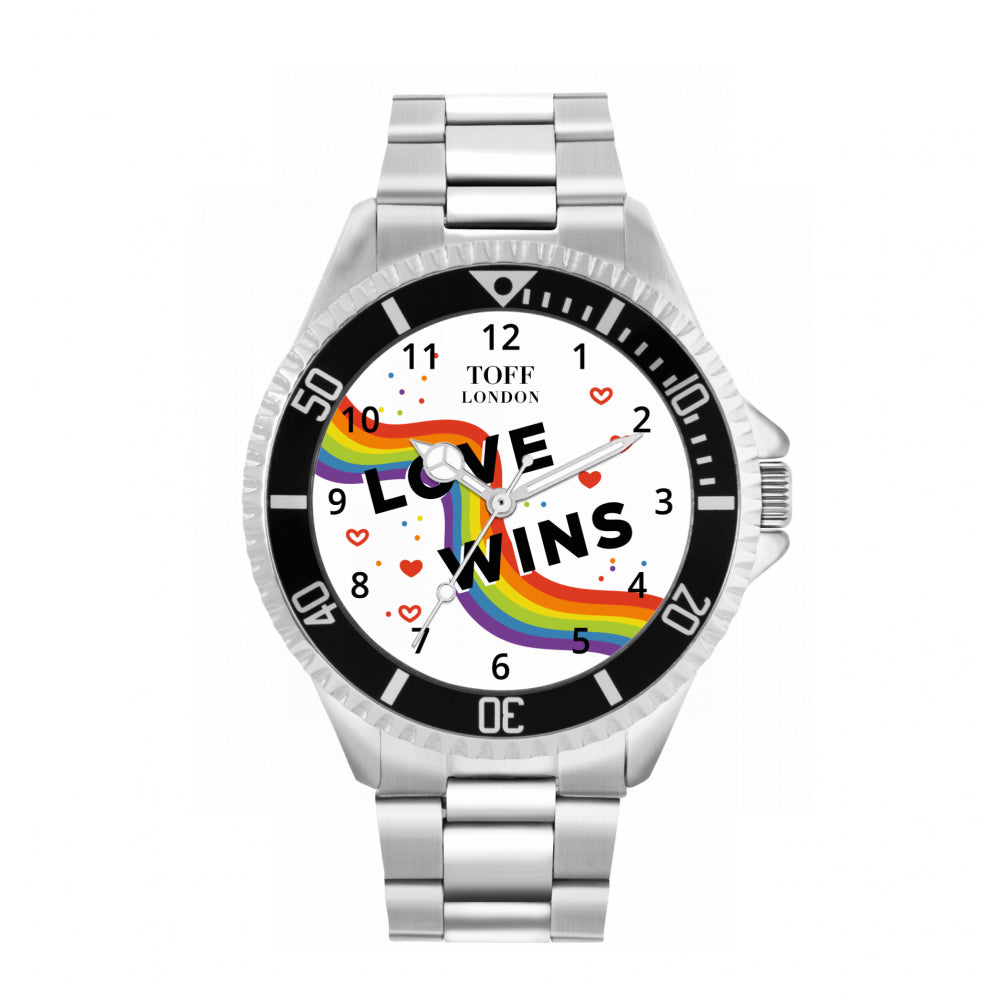 42mm Valentine White Love Wins Heart Watch