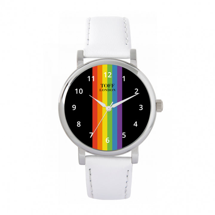 38mm Pride Linear Black Arabic Numerals Watch