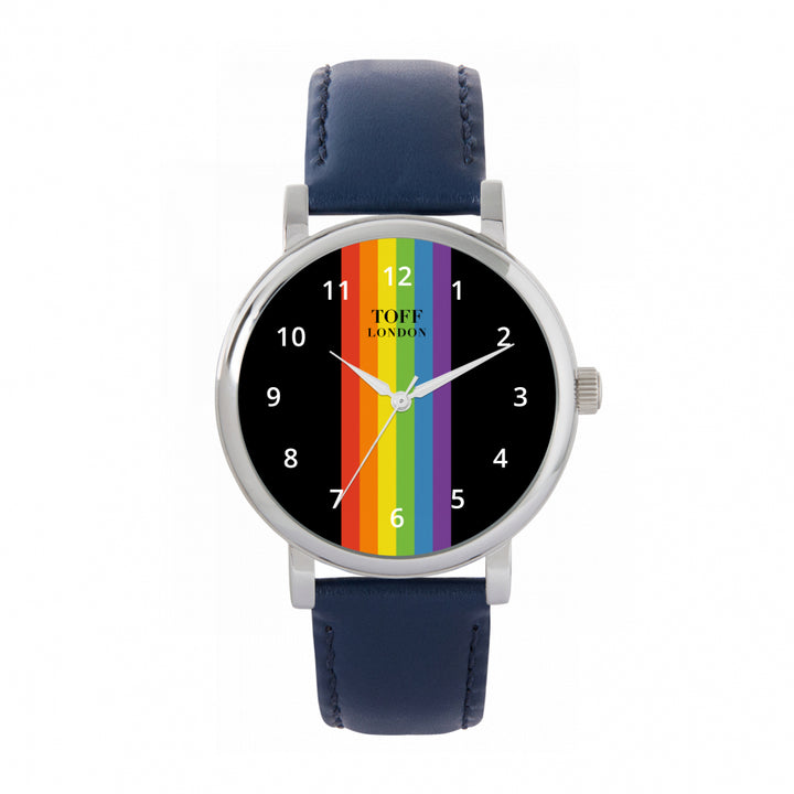 38mm Pride Linear Black Arabic Numerals Watch