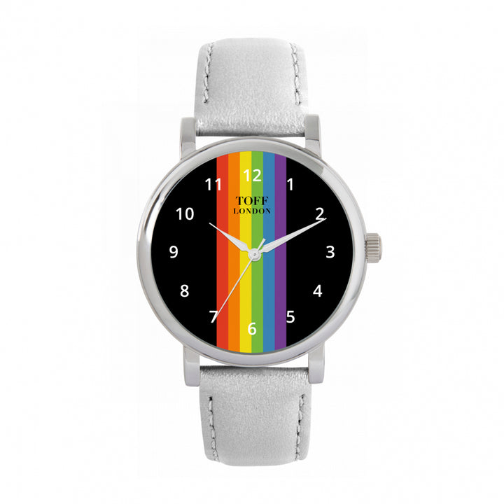 38mm Pride Linear Black Arabic Numerals Watch